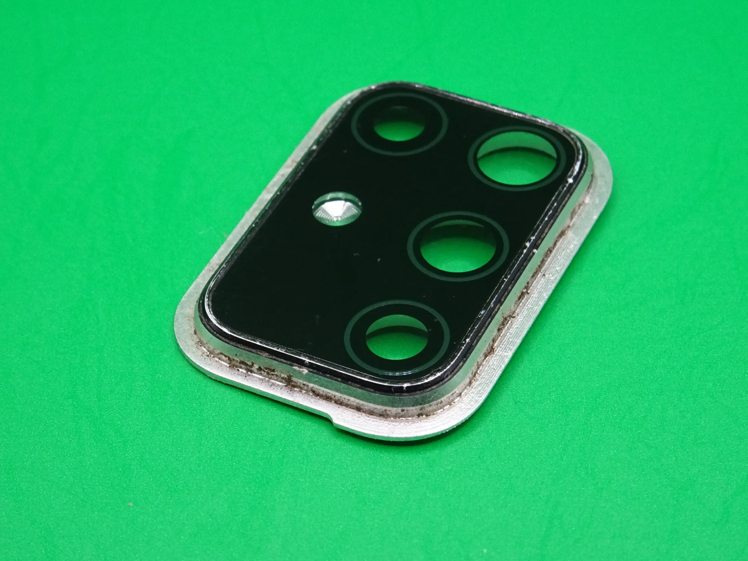 Samsung A71 4G Sticla camera spate + suport Argintiu A705F, A705F/DS SWAP