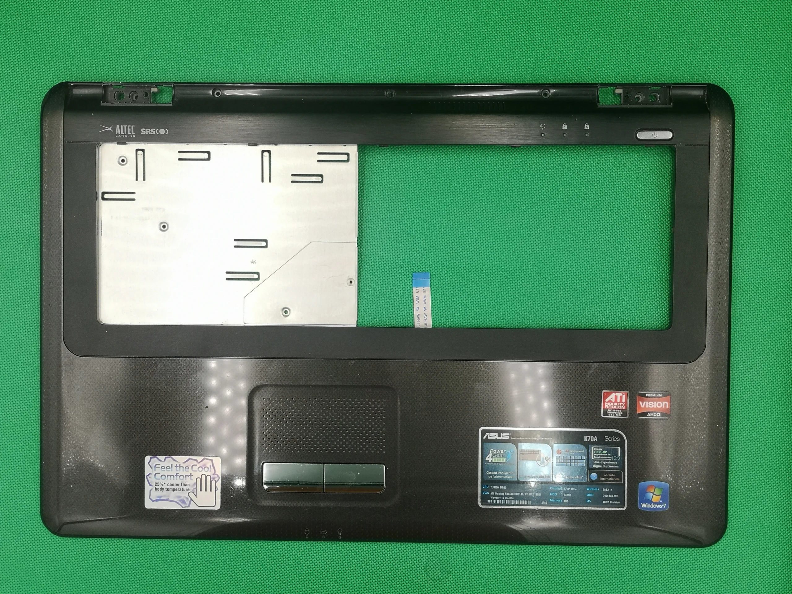 ASUS K70A Capac palmrest + Touchpad SWAP - imagine 2