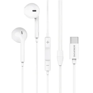 Casti Borofone 1.2M Alb BM27 (Mufa Type-C)