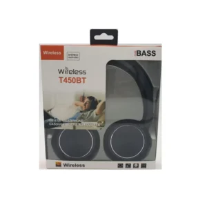 Casti Wireless Pure Bass Negru T450BT