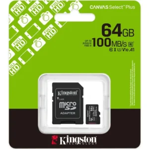 Card de memorie Kingston 64GB Negru SDCS-3 MicroSDXC
