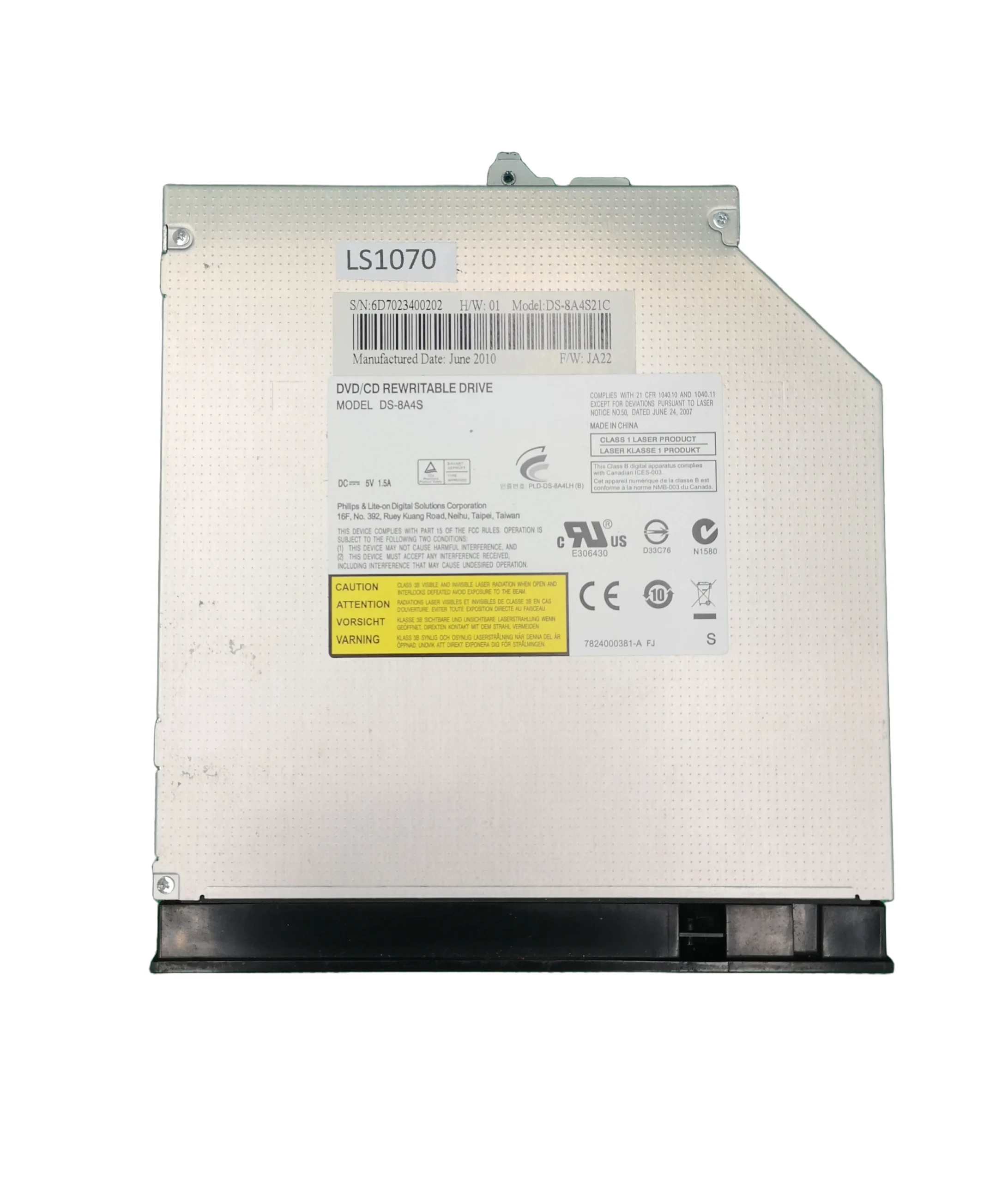 Asus X72D DVD-RW unitate optica DS-8A4S SWAP