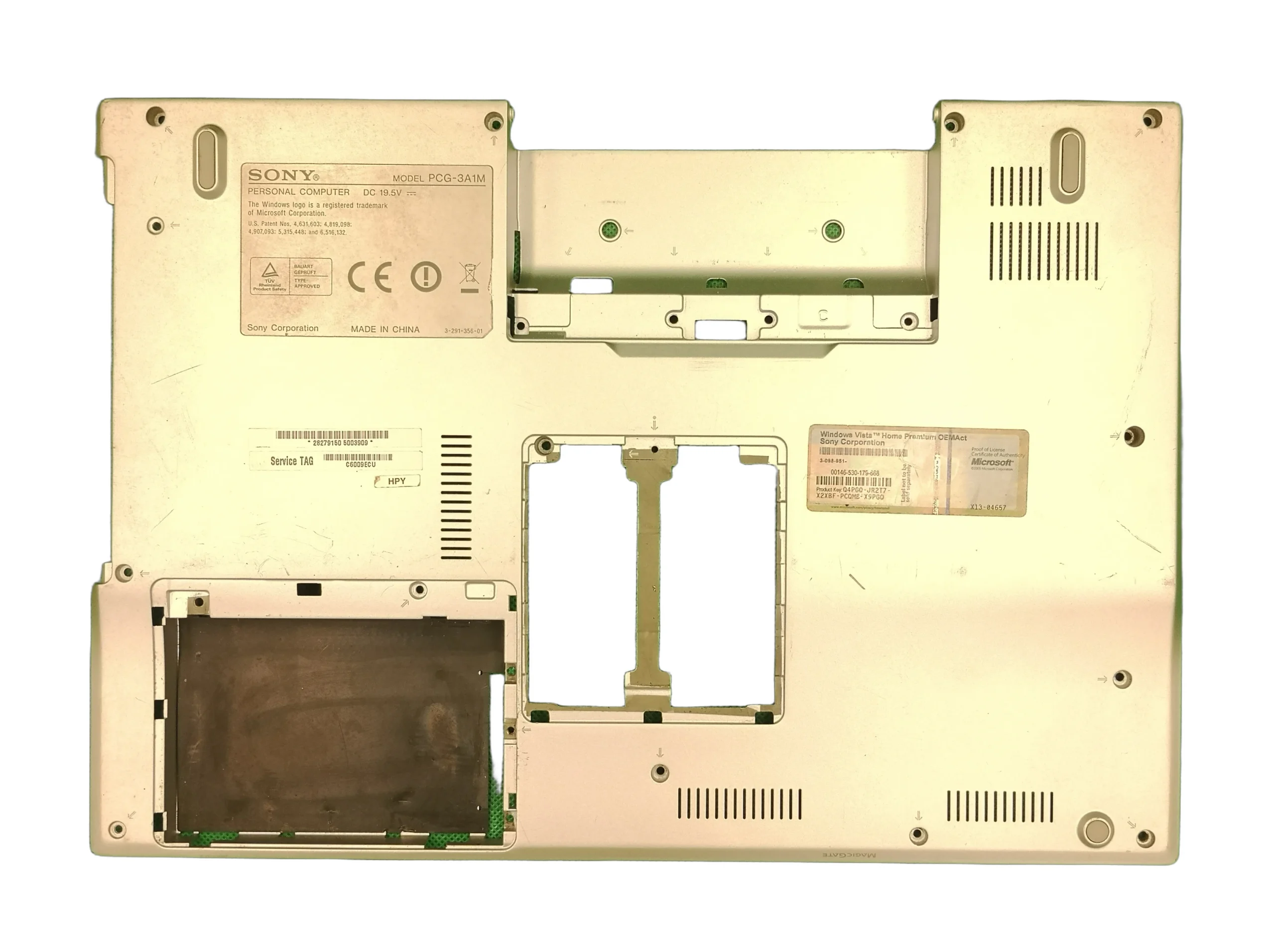 Sony Vaio PCG-3A1M Carcasa Inferioara Baza SWAP