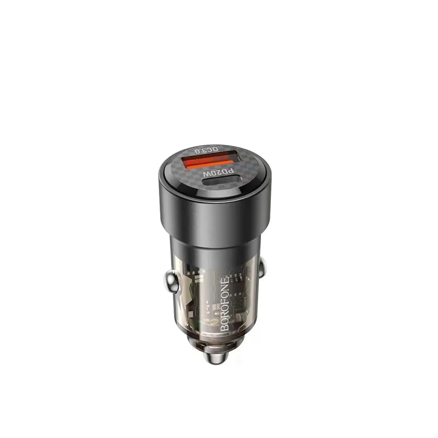 Incarcator Borofone 38W PD 20W + QC 3.0 18W set cu cablu Lightning Negru