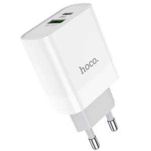 Incarcator Hoco QC 3.0 PD 20W 2USB Alb C80A (fara cablu)