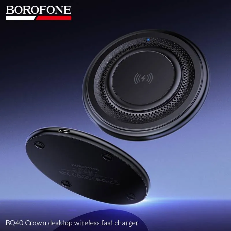 Incarcator Wireless Borofone 15W Negru BQ40