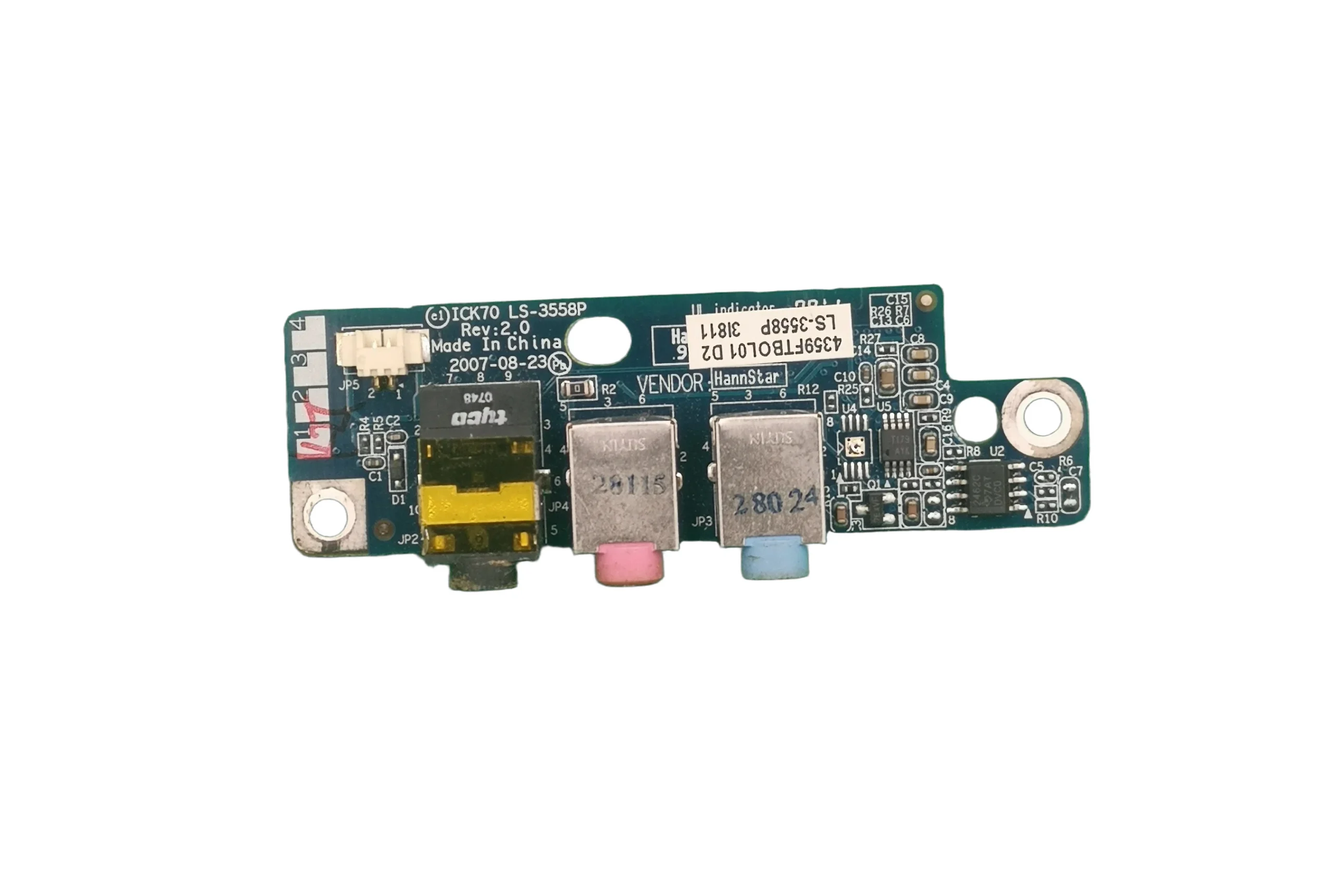 Acer Aspire 7720 Placa audio 7720G 7720Z 7720ZG LS-3558P SWAP - imagine 2