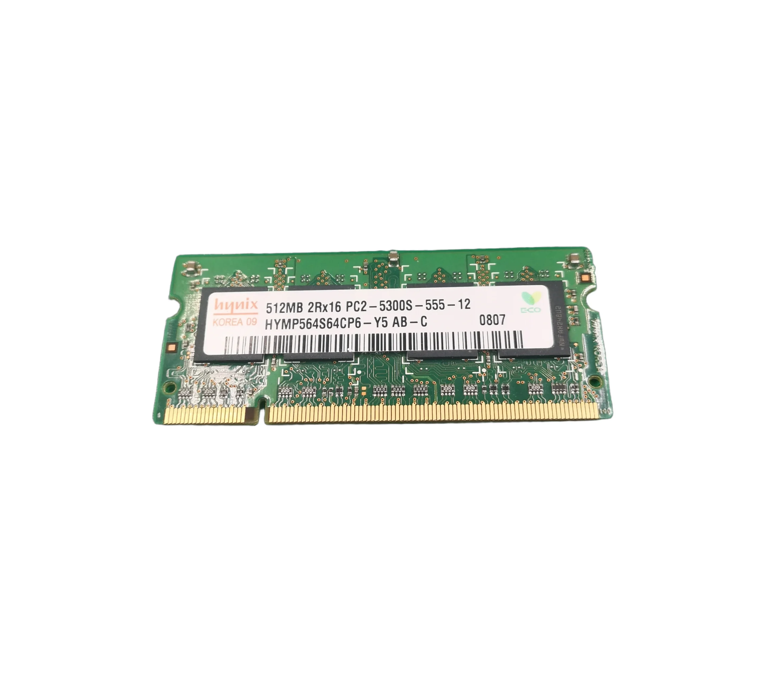 HP Pavilion dv6500 RAM Hynix Korea 09 512MB 2Rx16 PC2-5300S-555-12 SWAP